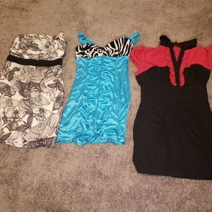 Bundle of 3 dresses
